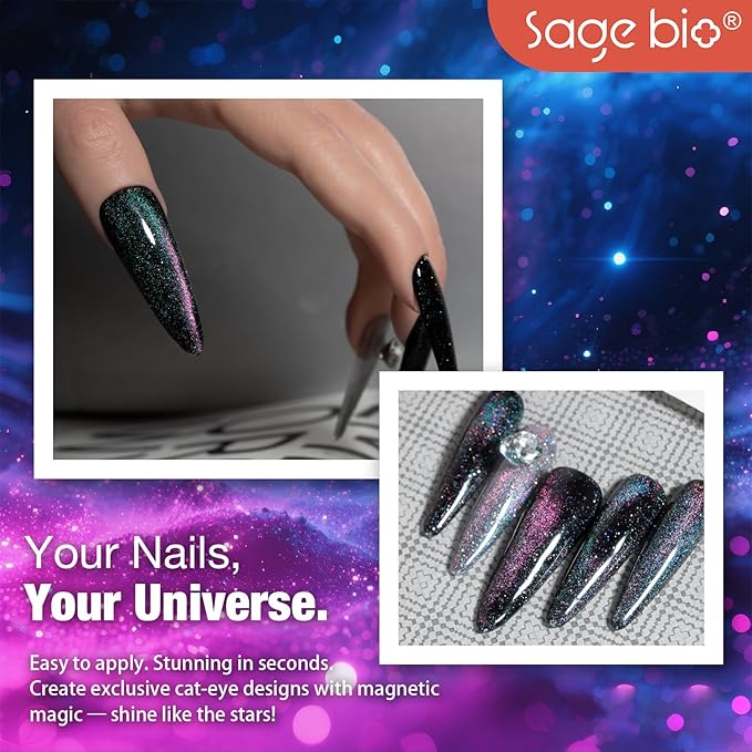 Cat Eye Gel Nail Polish, 15ml Magnetic Gel, High-Gloss, Long-Lasting, Magnetic Stick for DIY Manicures, 3D Effect, Rich & Vibrant Colors, 01