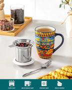 vancasso 18 Oz Tea Infuser Mug - Image 3