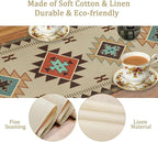 Aztec Southwest Table Runner, Ethnic Geometric Table Runners Dresser Scarves - Image 5