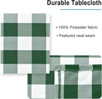 54 x 80 Inch Checkered Tablecloth Rectangle - Image 4