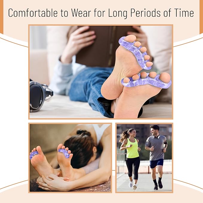Dr. JK- ToePal Gel Toe Separator, 2 Pairs, Toe Spacers, Bunion Corrector, Christmas Gifts