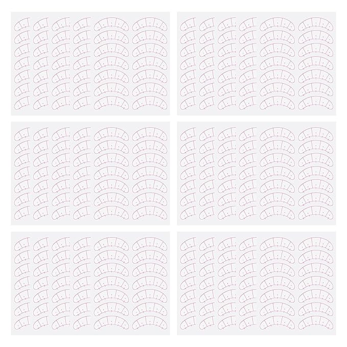 420 Pieces Lash Mapping Stickers, Lash Extensions Five-Point Positioning Stickers, Lash Extension Supplies, Eye Patch/Pads Lash Mapping Practice for Beginner/Tech Lash Artists (Simple Packaging)