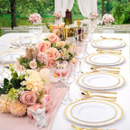 60pcs Gold Plastic Plates - Image 6