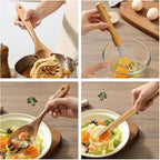Natural Acacia Wooden Kitchen Utensils Set | Wooden Spoons - Image 4