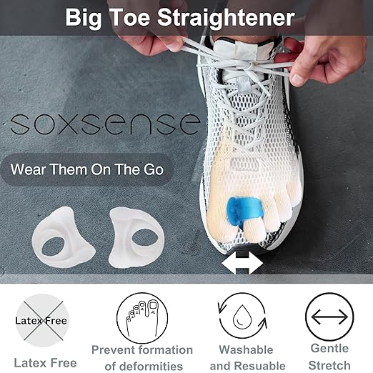 11 PCS Premium Set Bunion Corrector/Plantar Fasciitis Kit - Toe Exercise Bands and Separators for Women and Men
