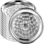 20 Pack Stainless Steel Round Serving Tray by Unknown