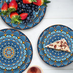 100PCS Boho Paper Plates 7Inch & 9Inch, Vintage Bohemian Disposable Dinnerware - Image 2