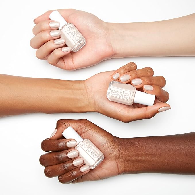 essie salon-quality nail polish, vegan, golden shimmer, Imported Bubbly, 0.46 fl oz