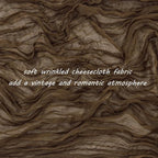 Fivenl 12 Pack Brown Boho Rustic Cheesecloth Table Runner 35x72 Inch Romantic - Image 3