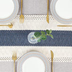Boho Table Runner for Home Decor 12x90 Blue Fall Rustic Decorations | 90 Inches - Image 6