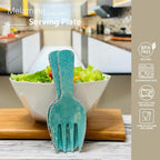 UPware Crackle Melamine Salad Servers, Serving Utensil Set, Includes Serving - Image 3