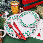 175Pcs Disposable Christmas Plates & Napkins - Image 2
