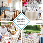 Checkered Square Tablecloth - Image 4