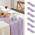AGIRL 6 Pack Purple Cheesecloth Table Runner 10FT Boho Gauze Home Decor | - Image 2