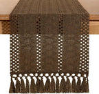 Boho Table Runner Summer Farmhouse Rustic Dining Dresser Scarf Home Decor | - Image 5