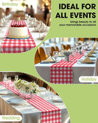 Pureegg Gingham Plastic Table Runners - Image 6