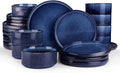 Famiware Star Ceramic Plates and Bowls Sets, Reactive Glaze Dishes by Famiware