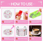 Pink Bow Diamond Art Coasters Kits - Image 4