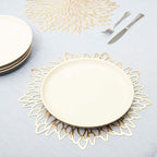 Juvale 10 Pack Gold Vinyl Placemats - Image 4