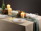 100 White Plastic Plates Set, Elegant Fancy Heavy Duty Disposable Plates - Image 5