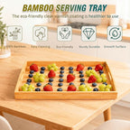 Bamboo Serving Tray Set of 2 - Image 4