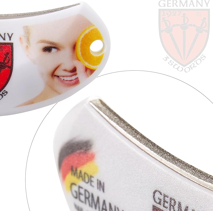 3 Swords Germany - Sapphire Nail File - Rounded Blade - Suitable for All Pockets - Made in Germany
