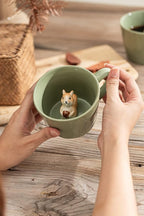 DIHOclub Squirrel Ceramic Cup Hidden 3D Animal Inside Mug, Cute Cartoon - Image 9
