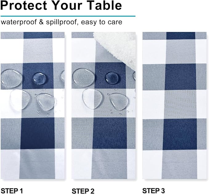 Checkered Square Tablecloth - Image 2