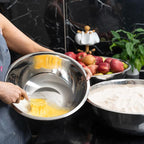 16 Quart Large Stainless Steel Mixing Bowls Set, Nesting Bowls | Extra Large - Image 6