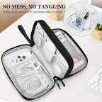 FYY Electronic Organizer, Travel Tech Pouch Bag, Waterproof, Double Layers - Image 5