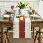 Artoid Mode Caramel Farmhouse Rustic Table Runner 12x120 Inch | Seasonal - Image 2