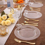 bUCLA 30PCS Clear Plastic Dinner Plates Disposable - Image 6