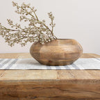 Bloomingville Modern Round Wood Bowl, Natural Finish - Image 5