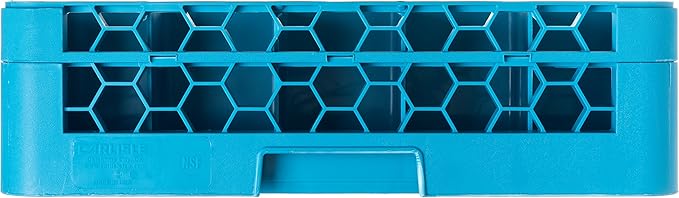 Carlisle FoodService Products RG25-114 OptiClean 25 Compartment Glass Rack with Extender, 3-1/2" Compartments, Blue (Pack of 4)