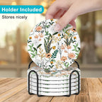 Coasters for Drinks, Kitchen Home Decor Housewarming Gift, Round 4 in - Image 5