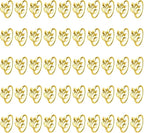 100 Pcs Gold Leaf Napkin Rings Set, Metal Napkin Ring Holders Buckles by FHUIEWRY