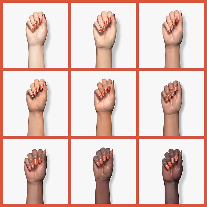 wet n wild Wild Shine Nail Polish, Orange-Red Nuclear War, Nail Color