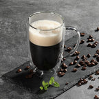 Aurzen 2 Pack Double Walled Glass Coffee Mugs - Image 6