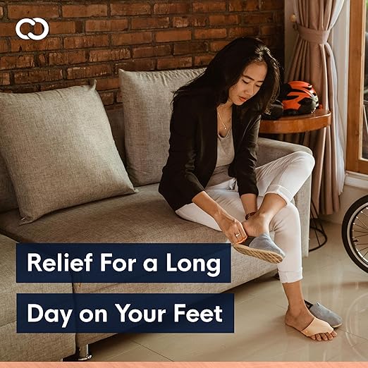 Copper Compression Bunion Corrector Relief Sleeve, Copper Infused Orthopedic Brace Big Toe Alignment, Plantar Fasciitis, Hallux Valgus Relief - Toe Straightener & Spacer for Women & Men Pair Nude S/M