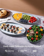 famiware Large Serving Platters Set of 3 Sizes - Image 3
