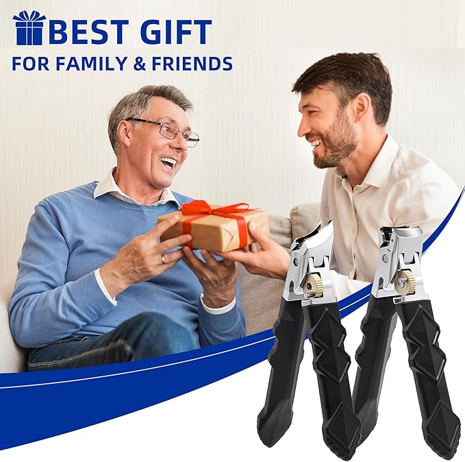 【Sold by NURIUN for Authenticity】 Graddi Orthoclip Nail Clippers for Thick Toenail Clippers for Seniors, Ultra Sharp Nail Clippers for Men, Heavy Duty Ingrown Toenail Clippers, Slanted Nail Cutters