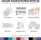 COOK WITH COLOR Mixing Bowls with TPR Lids - Image 9