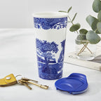 Spode Blue Italian 8oz Porcelain Travel Mug - Image 2