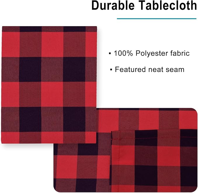 Checkered Square Tablecloth - Image 4