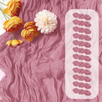 12 Pack Dusty Rose Cheesecloth Table Runner 17 x 108 Inch Gauze Table Runner by Unknown