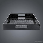 Black Leather Serving Tray - Image 5