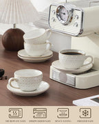 MALACASA 8 OZ Cappuccino Cups - Image 4