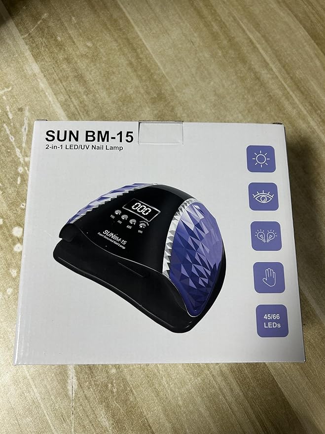 LED UV Nail Lamp, 280W Gel Nail Polish, Dryer, Professional Nail Lamp, UV Light for Nails with 66 Beads, Auto Sensor LED Gel Nail Lamp, 4 Timer Settings