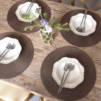 FunWheat Round Braided Placemats Set of 4 Table Mats - Image 6