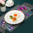 60 Pieces Rainbow Silverware set - Image 3